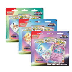 Pokemon TCG: Scarlet & Violet Prismatic Evolutions - Tech Sticker Collection Set of 3