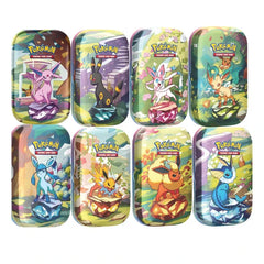 Pokemon TCG: Scarlet & Violet – Prismatic Evolutions Mini Tins Case (Set of 8)