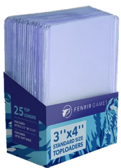 Fenrir Games Standard Size (3'' by 4'') Toploaders (25 count)