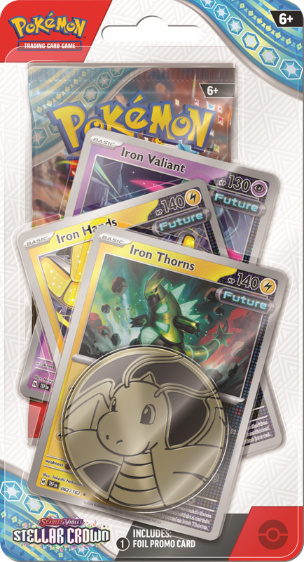 Pokemon TCG: Scarlet & Violet Stellar Crown - Premium Checklane Blister (Iron Thorns)