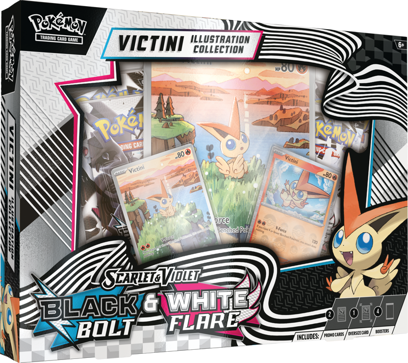 Pokemon TCG: Scarlet & Violet - Black Bolt & White Flare Unova Victini Illustration Collection