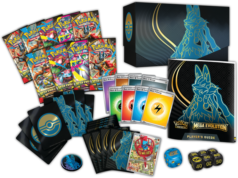 Pokemon TCG: Mega Evolution Elite Trainer Box – Lucario