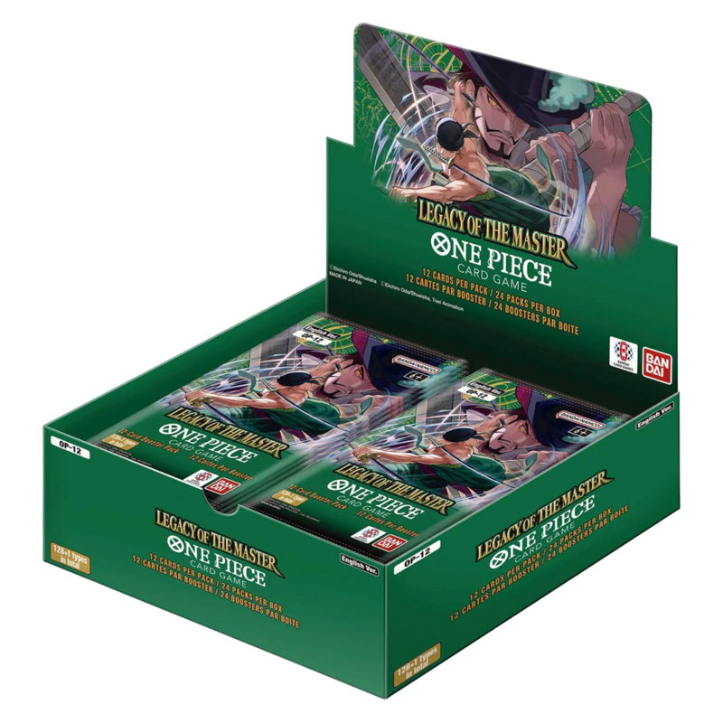 One Piece Card Game:  OP-12 Legacy of the Master Booster Box Display (24 Packs)