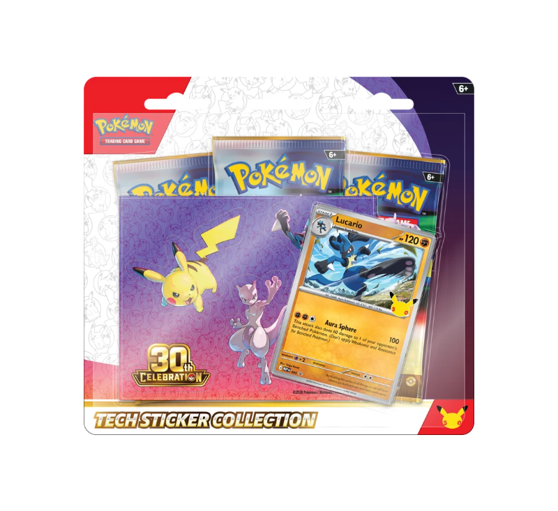 Pokemon TCG: 30th Celebration - Tech Sticker Collection (Lucario)