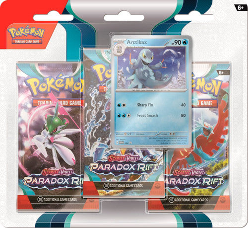 Pokemon TCG: Scarlet and Violet Paradox Rift 3 Pack Blister - Arctibax