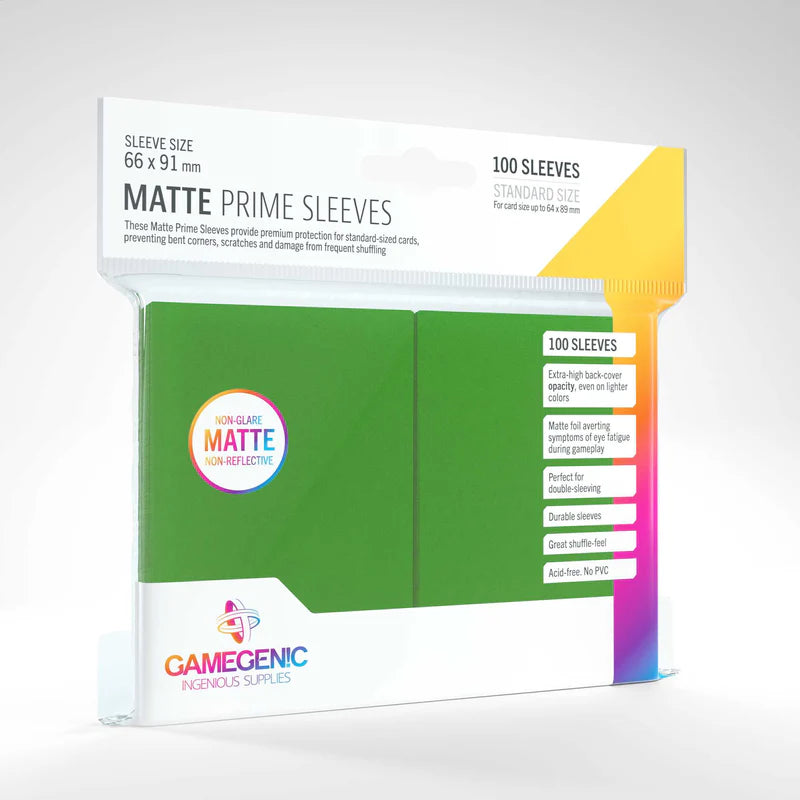 Gamegenic: Matte Prime Sleeves - Green (100)