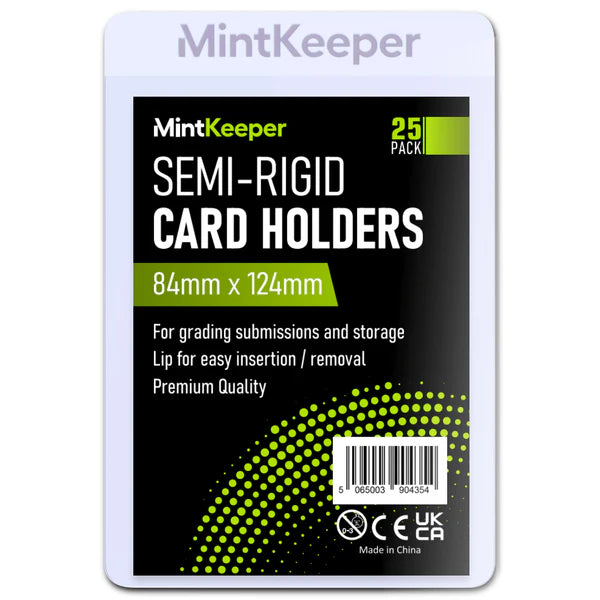 MintKeeper - Semi Rigid Card Holders (25 Pack)