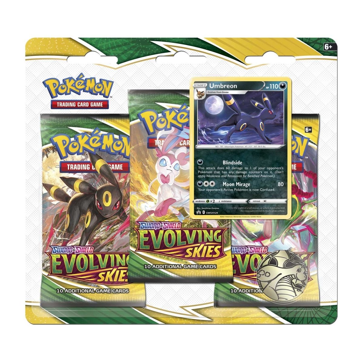 Pokémon TCG: Evolving Skies 3-pack blister - Umbreon