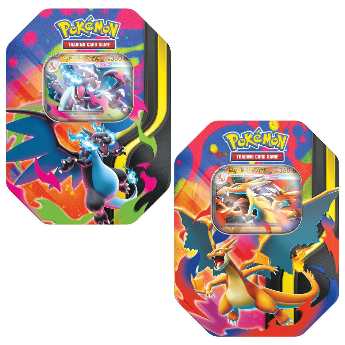Pokémon TCG: Mega Charizard ex Tin (Set of 2)