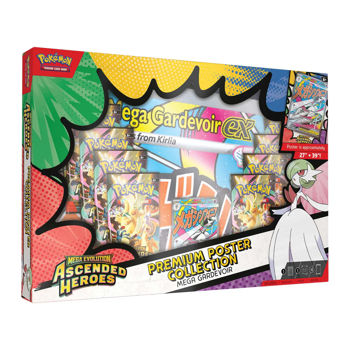 Pokémon TCG: Mega Evolution Ascended Heroes - Premium Poster Collection - Gardevoir