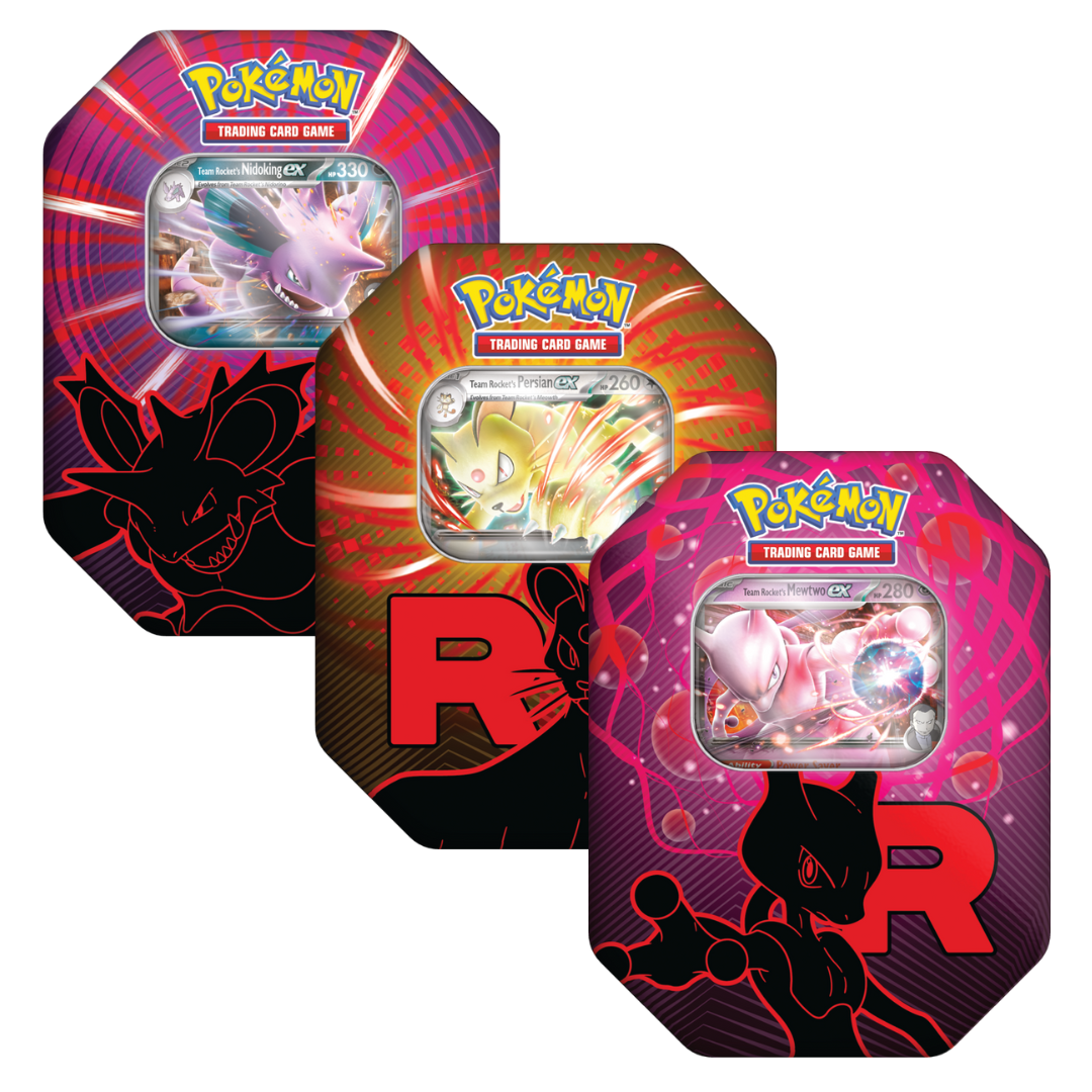 Pokemon TCG: Team Rocket Tin Bundle (Set of 3)