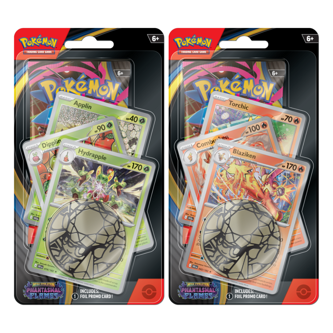 Pokemon TCG: Mega Evolution - Phantasmal Flames - Premium Checklane Blister (Set of 2)