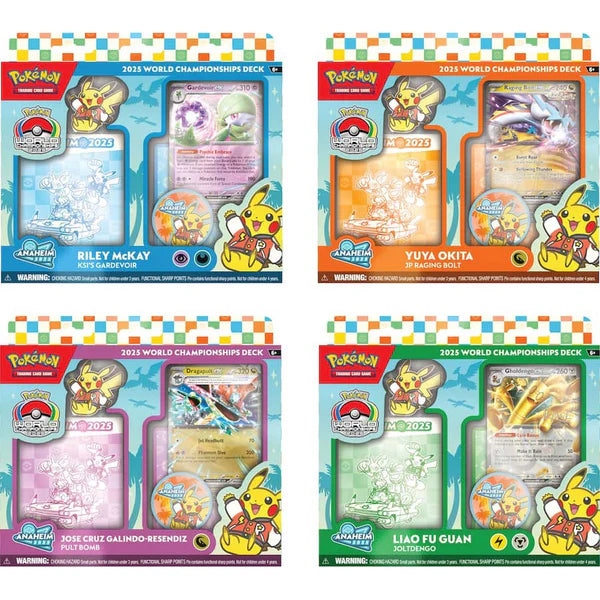 Pokemon TCG: 2025 World Championship Decks (Set of Four)