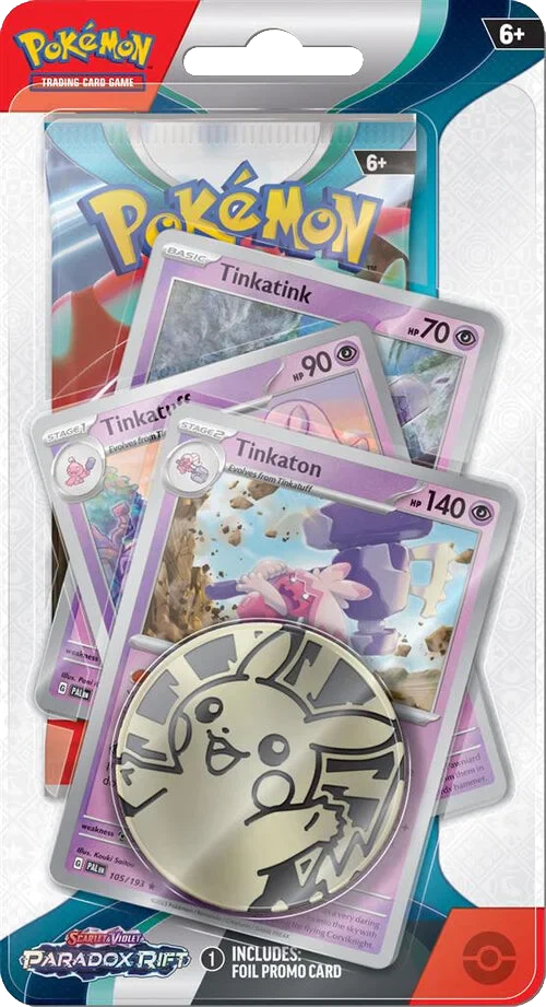 Pokemon TCG: Scarlet and Violet Paradox Rift Premium Checklane Blister - Tinkaton