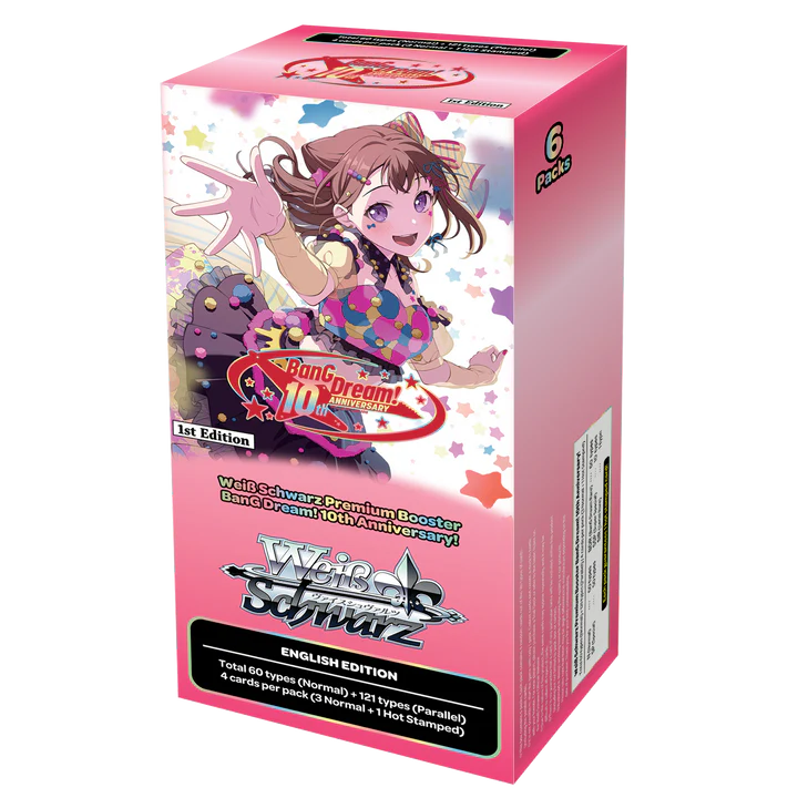 Weiss Schwarz: BanG Dream! 10th Anniversary! - Premium Booster Box (6x Packs)