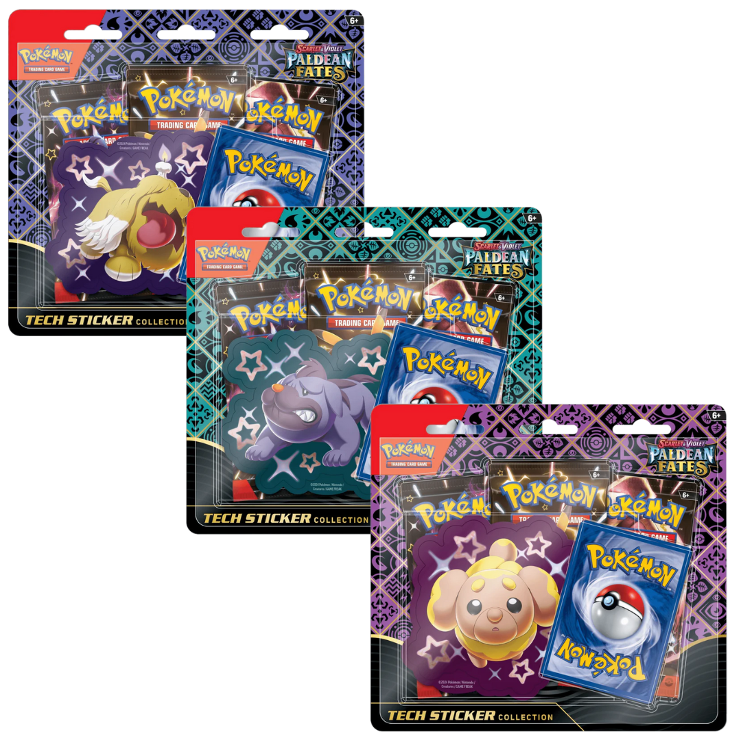 Pokemon TCG: Scarlet & Violet - Paldean Fates - Tech Sticker Collection (Set of 3)