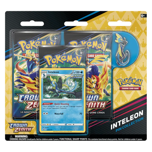 Pokemon TCG: Crown Zenith Pin Collection - Inteleon