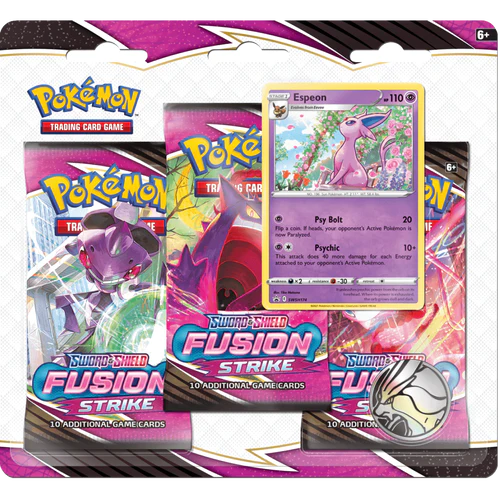 Pokemon TCG: Fusion Strike 3-Pack Blister - Espeon