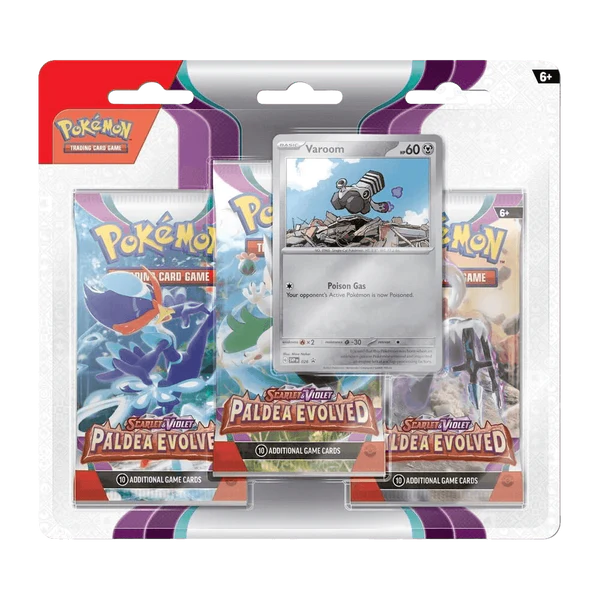 Pokemon TCG: Scarlet & Violet - Paldea Evolved - 3-Pack Blister - Varoom