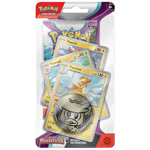 Pokemon TCG: Scarlet & Violet Paldea Evolved: Premium Checklane Blister Pawmot