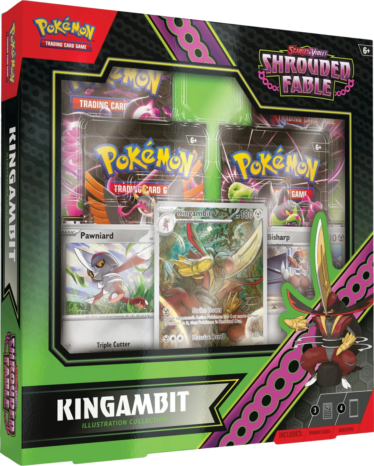 Pokemon TCG: Scarlet & Violet - Shrouded Fable - Kingambit Illustration Collection Box