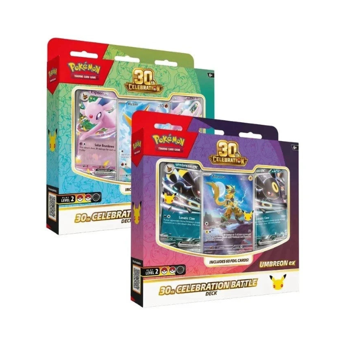 Pokémon TCG: 30th Celebration EX Battle Deck - Espeon & Umbreon (Set of 2)