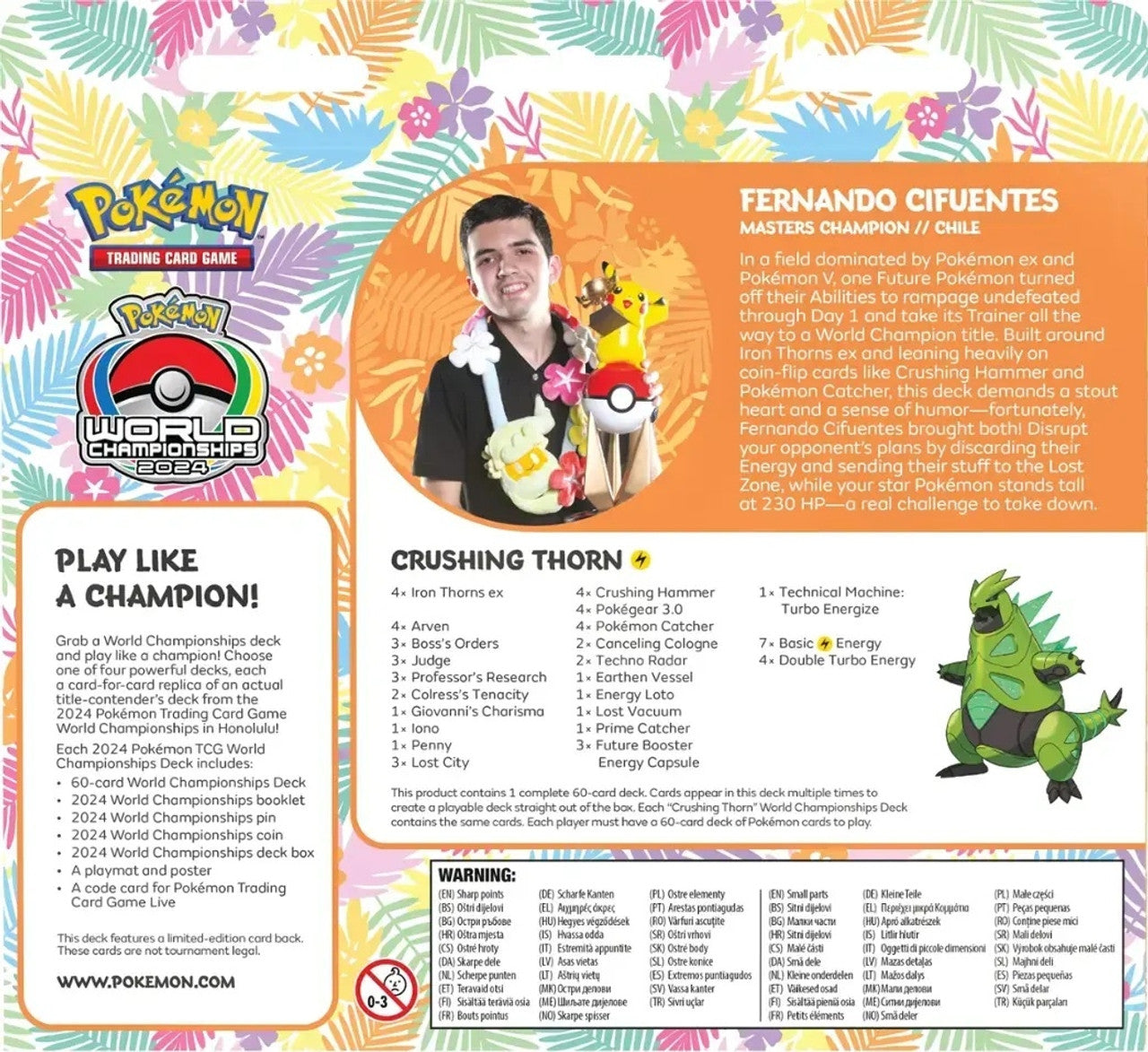 Pokemon TCG: World Championship Deck 2024 - Fernando Cifuentes - Crushing Thorn